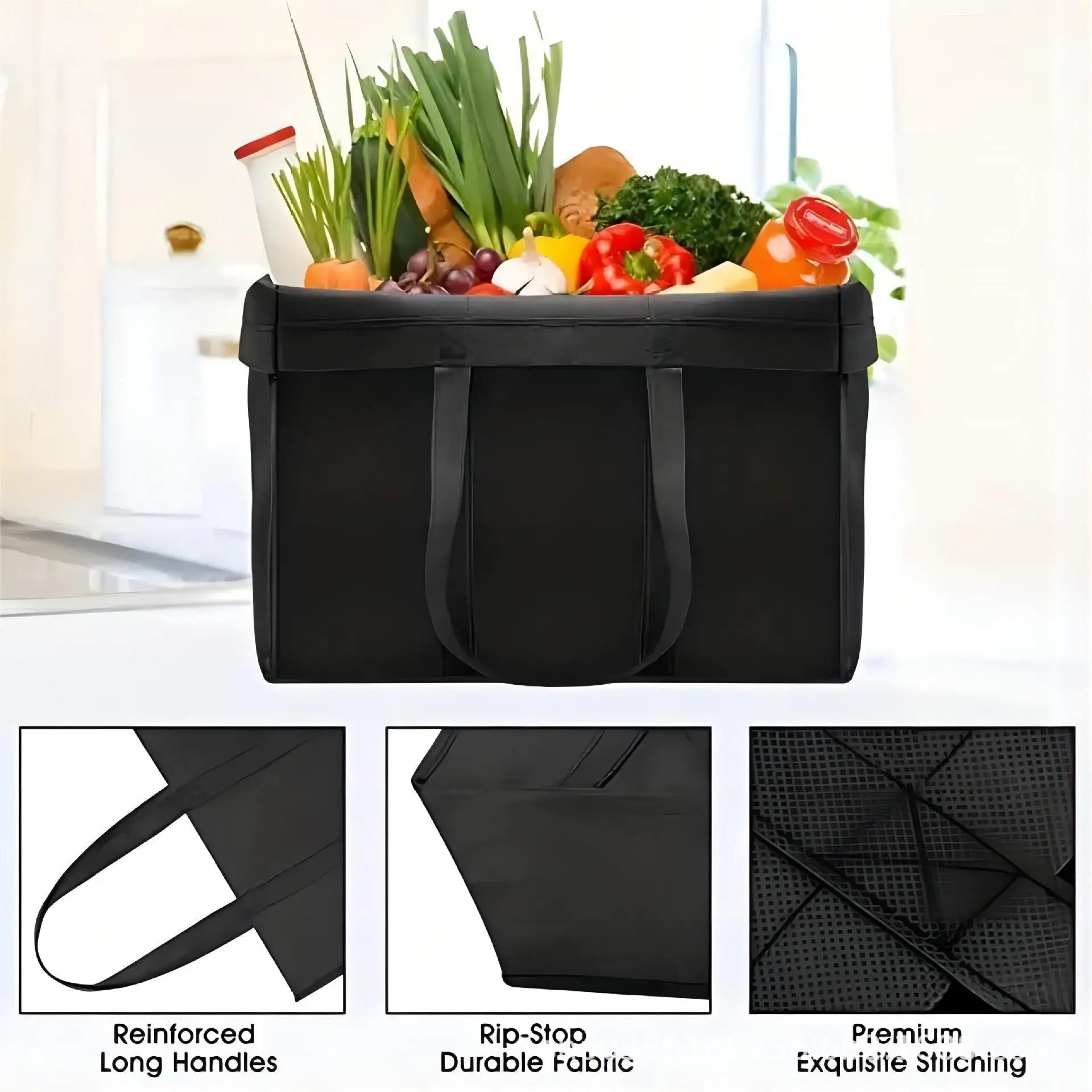 Reusable Shopping Foldable Eco - Friendly - Simple Large Capacity Tote Bag - WIVAStore
