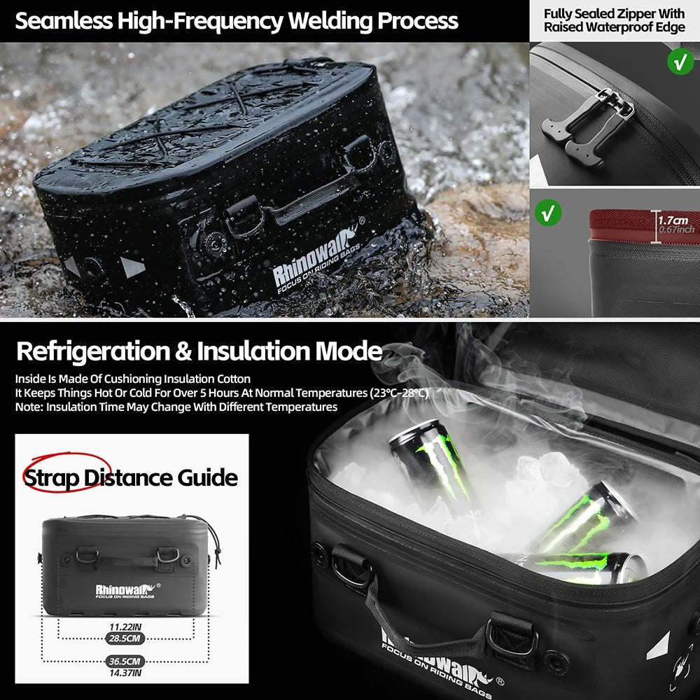 Rhinowalk Motorcycle Case Box Bag Waterproof - WIVAStore