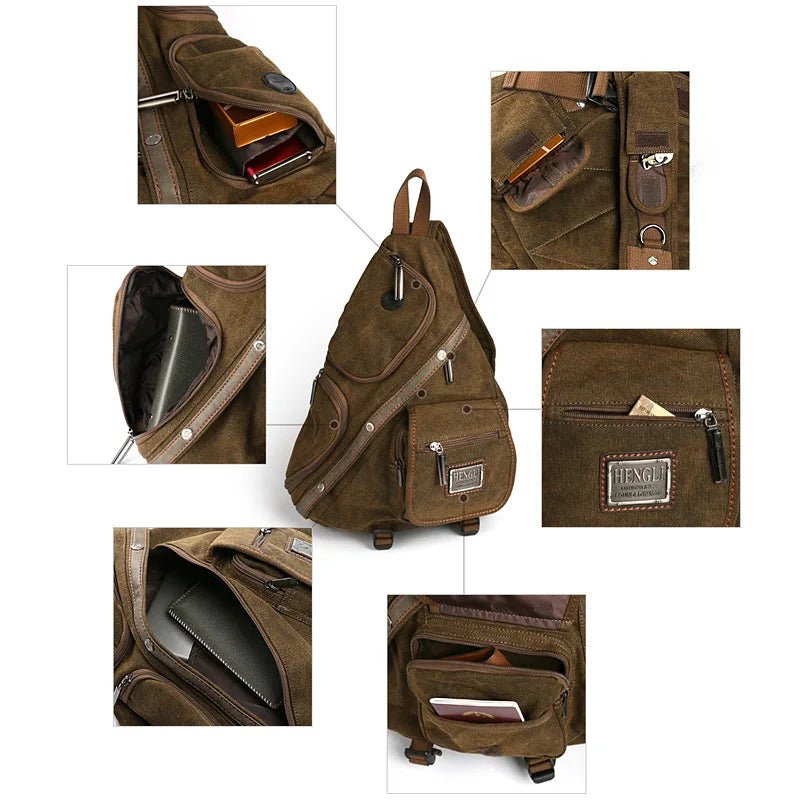 Ruil shoulder Retro Canvas bag - WIVAStore