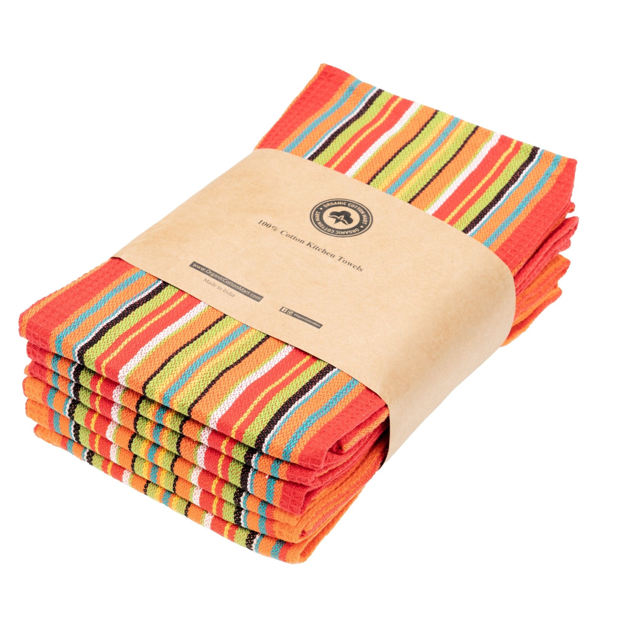 Salsa Stripe Kitchen Towels - WIVAStore