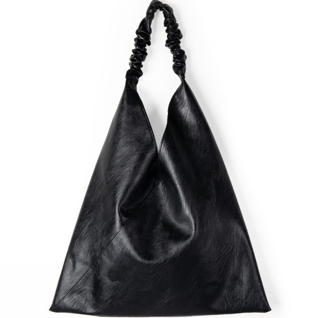 Slouch purse, pu leather shoulder bag, armpit bag commuter, casual large capacity tote bag - WIVAStore
