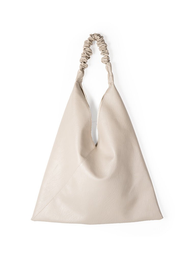 Slouch purse, pu leather shoulder bag, armpit bag commuter, casual large capacity tote bag - WIVAStore