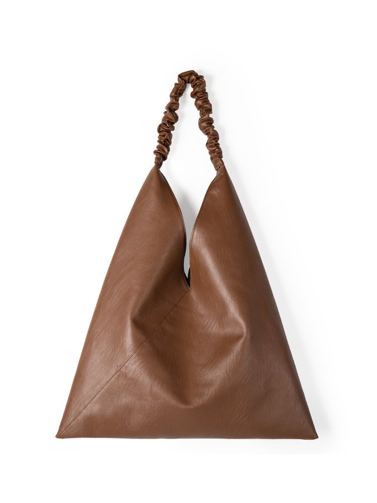 Slouch purse, pu leather shoulder bag, armpit bag commuter, casual large capacity tote bag - WIVAStore