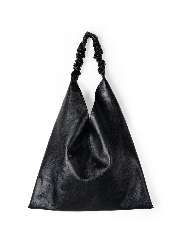 Slouch purse, pu leather shoulder bag, armpit bag commuter, casual large capacity tote bag - WIVAStore