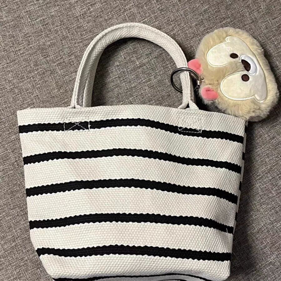 small tote bag for women, shoulder hobo purse small canvas tote bag beige - WIVAStore