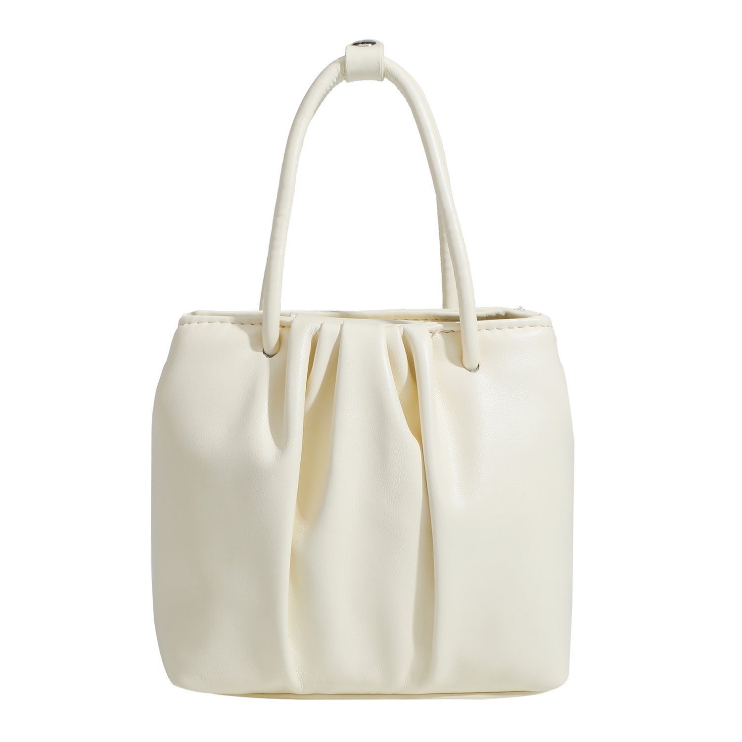 Square pleated versatile bag, bag women's fashion women's tote bag, portable casual shoulder bag - WIVAStore