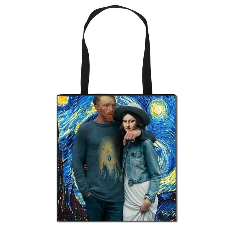 Starry Night / Statue David / Mona Lisa Handbags - WIVAStore