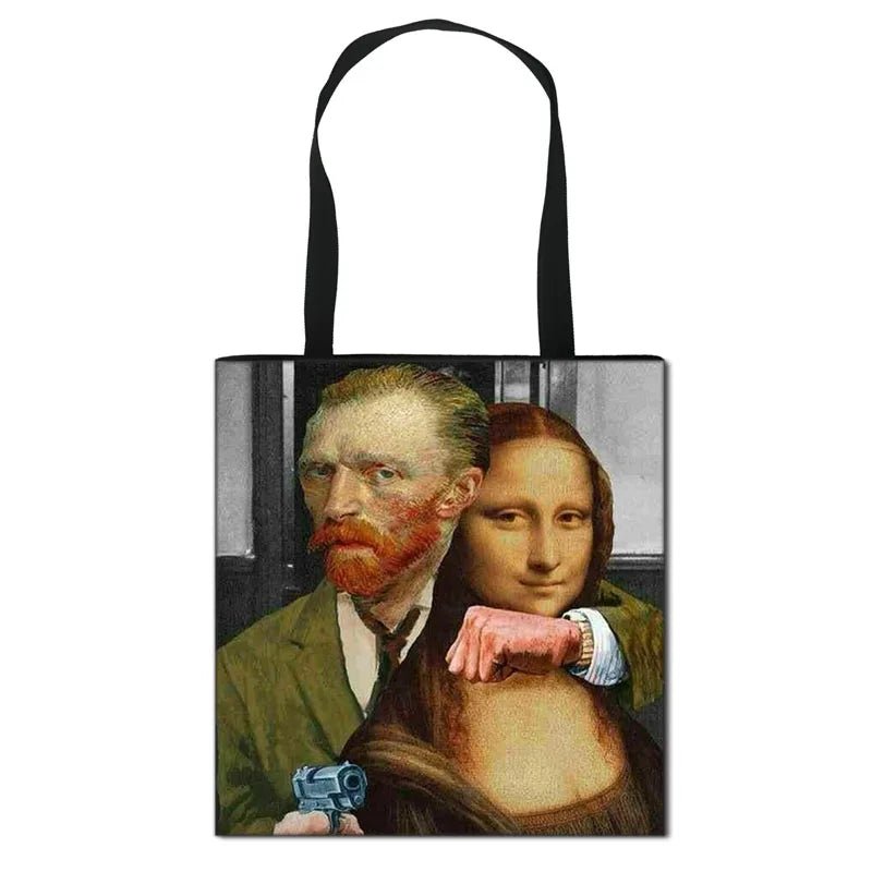 Starry Night / Statue David / Mona Lisa Handbags - WIVAStore