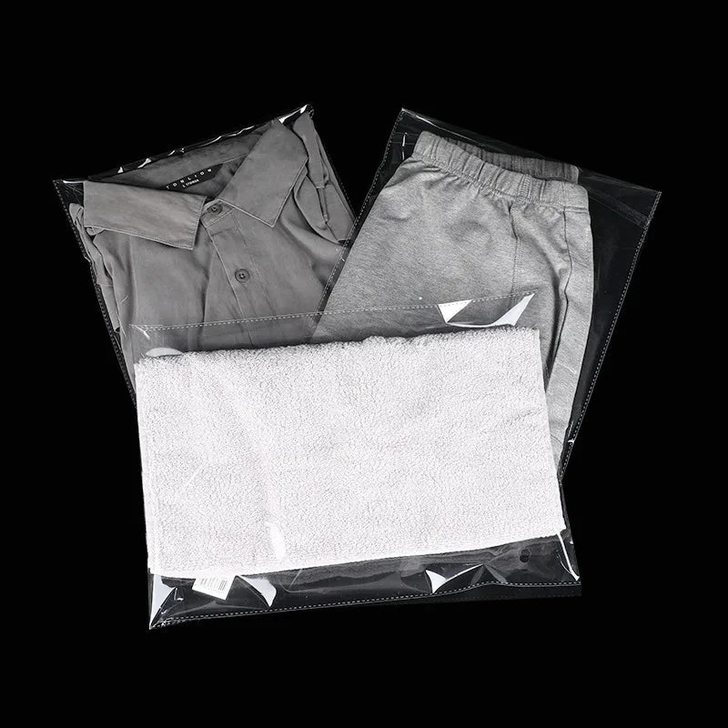 Storeage Bags 100 Pieces Clear Apparel Bags Self Seal - WIVAStore