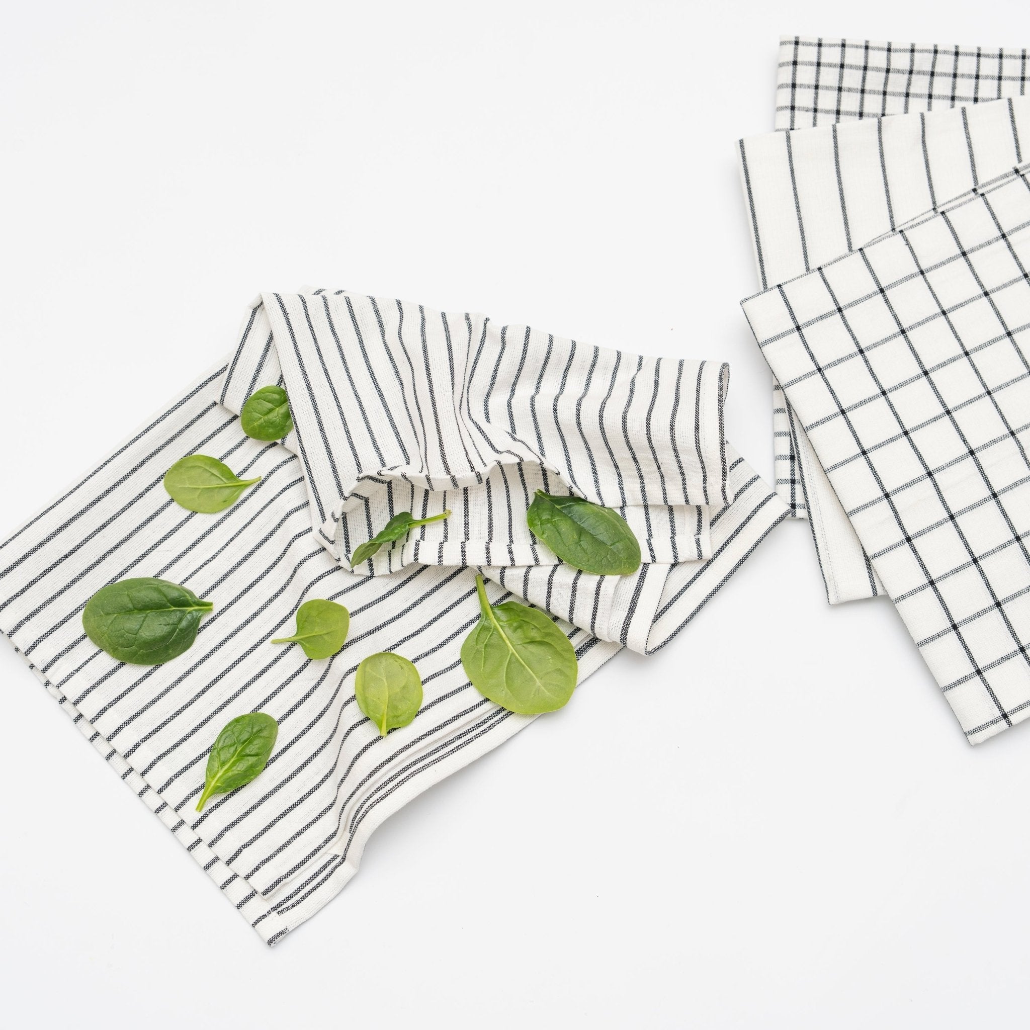 Stripe & Check Kitchen Towel Set - WIVAStore