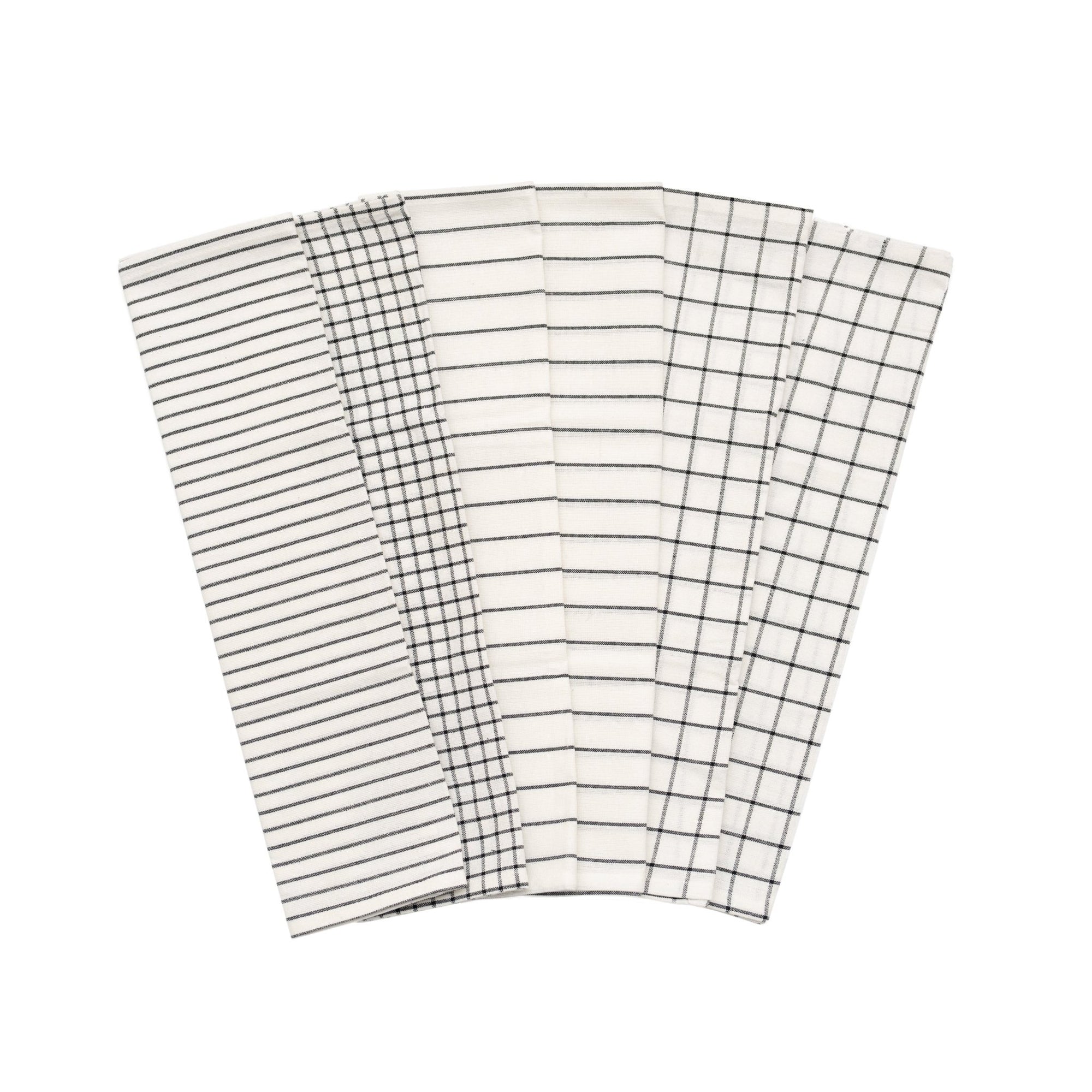 Stripe & Check Kitchen Towel Set - WIVAStore