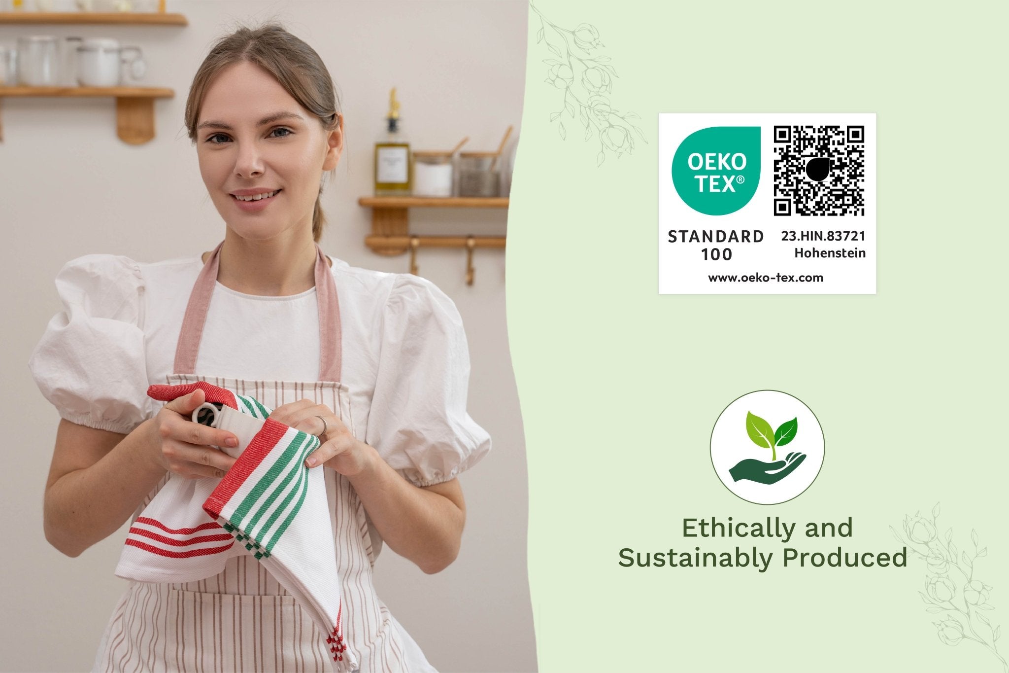 Striped Kitchen Towels - WIVAStore