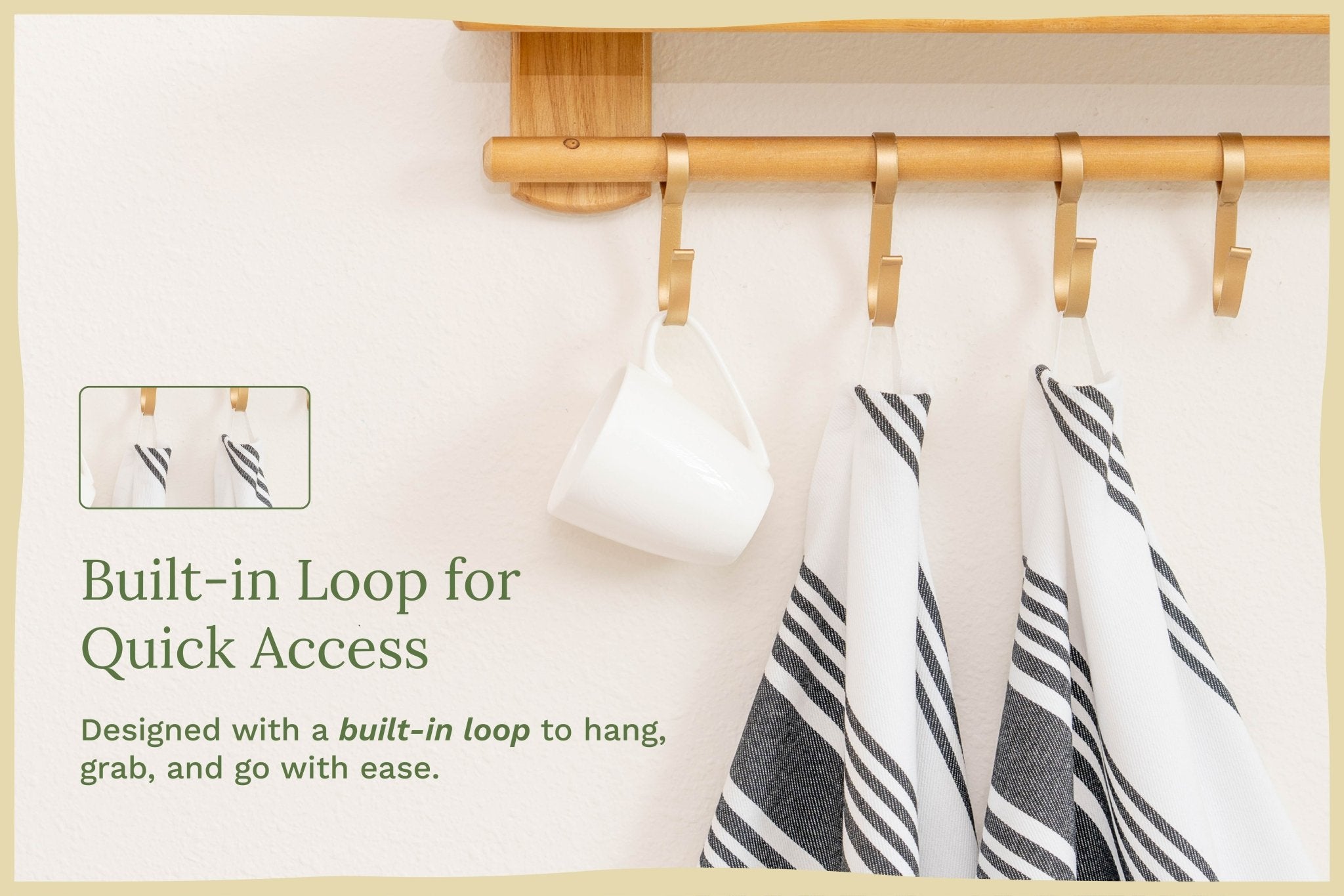 Striped Kitchen Towels - WIVAStore