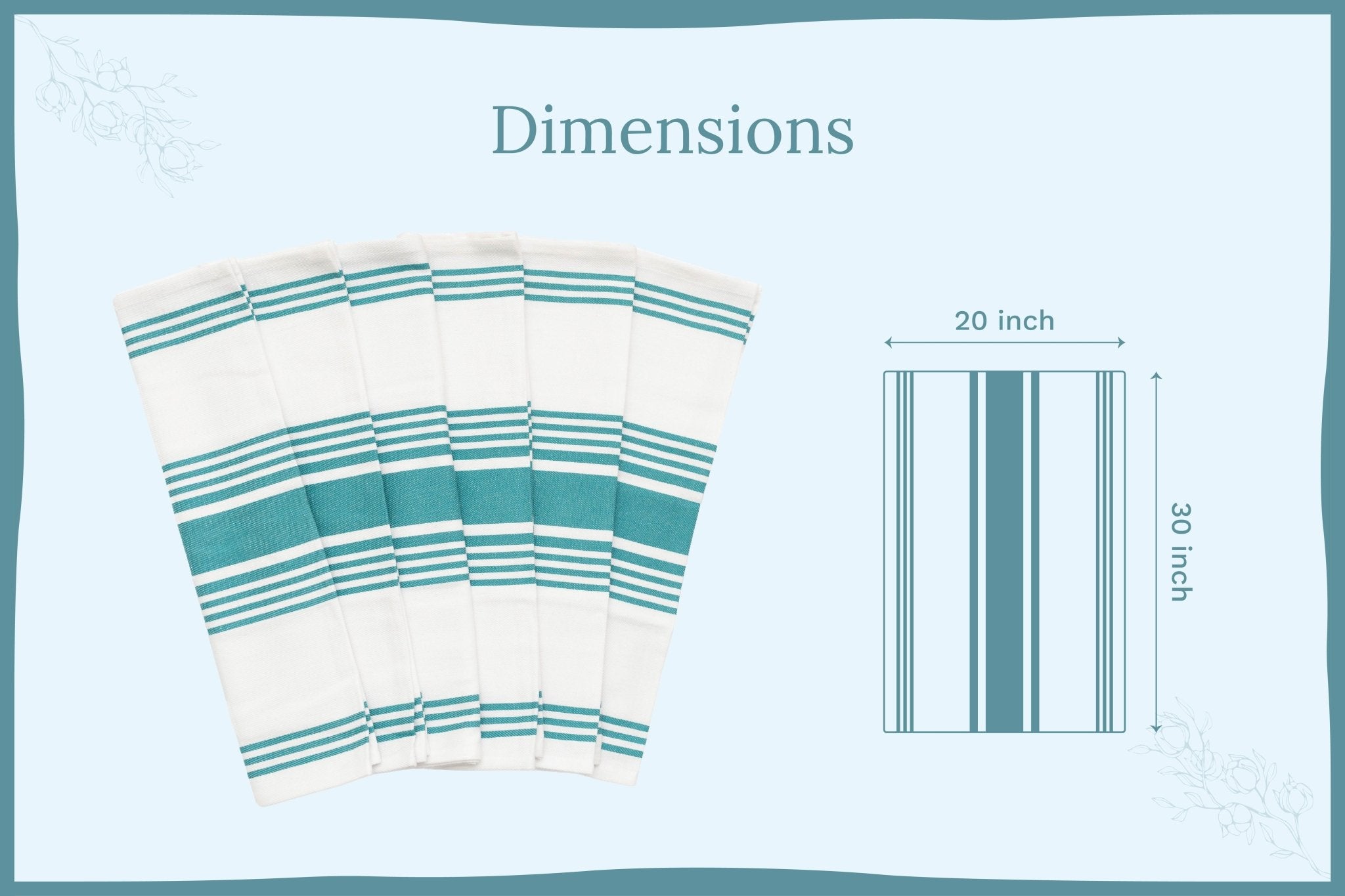 Striped Kitchen Towels - WIVAStore