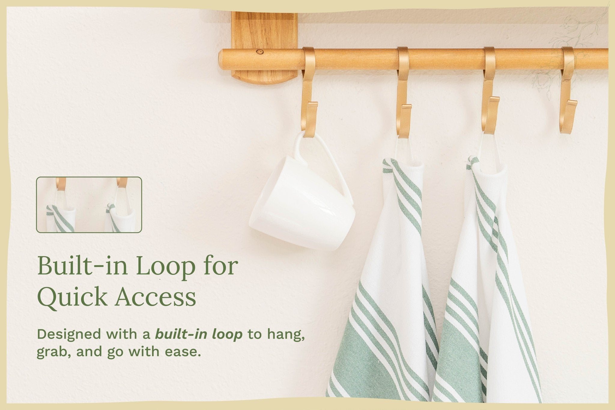 Striped Kitchen Towels - WIVAStore