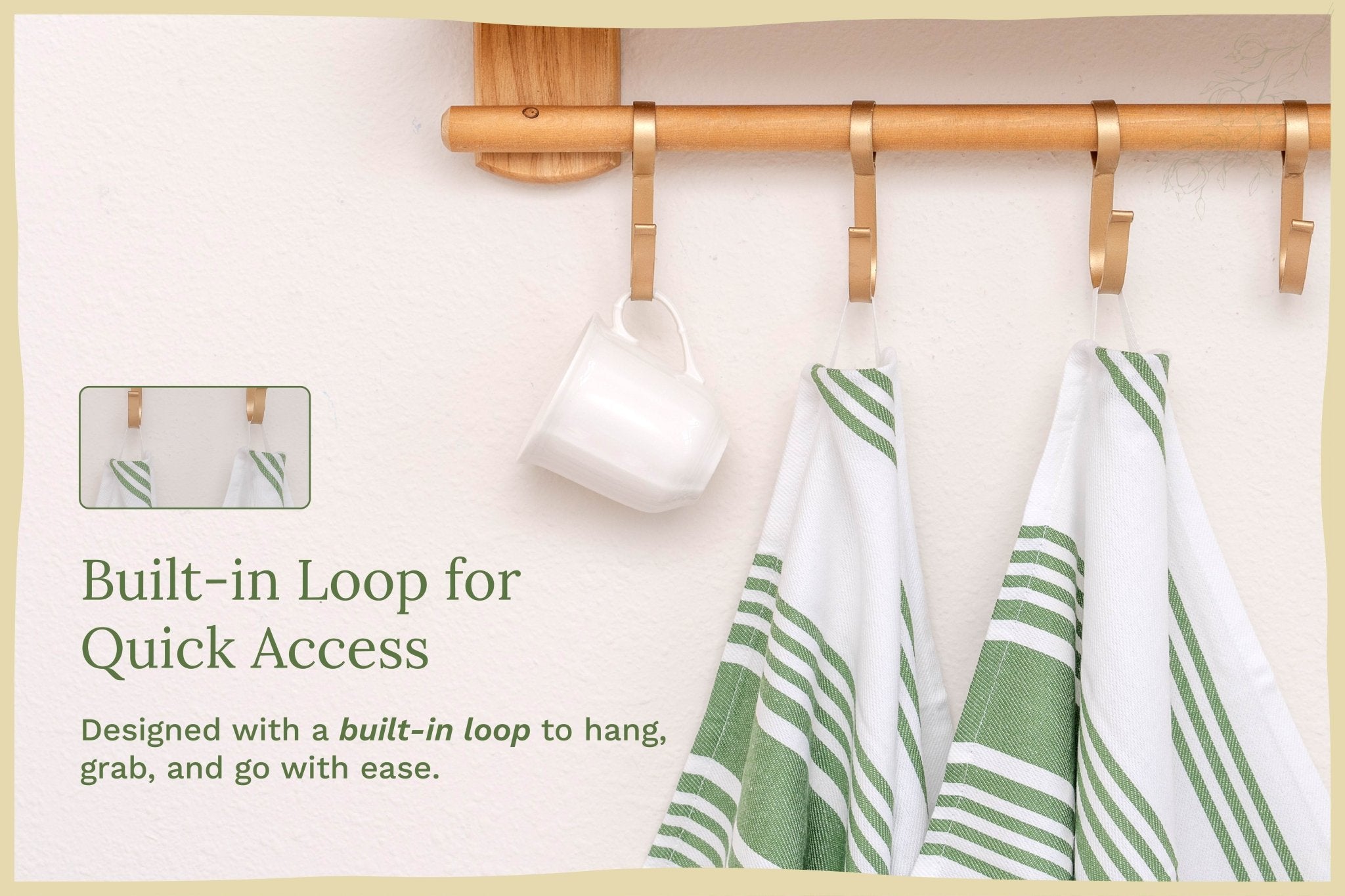 Striped Kitchen Towels - WIVAStore