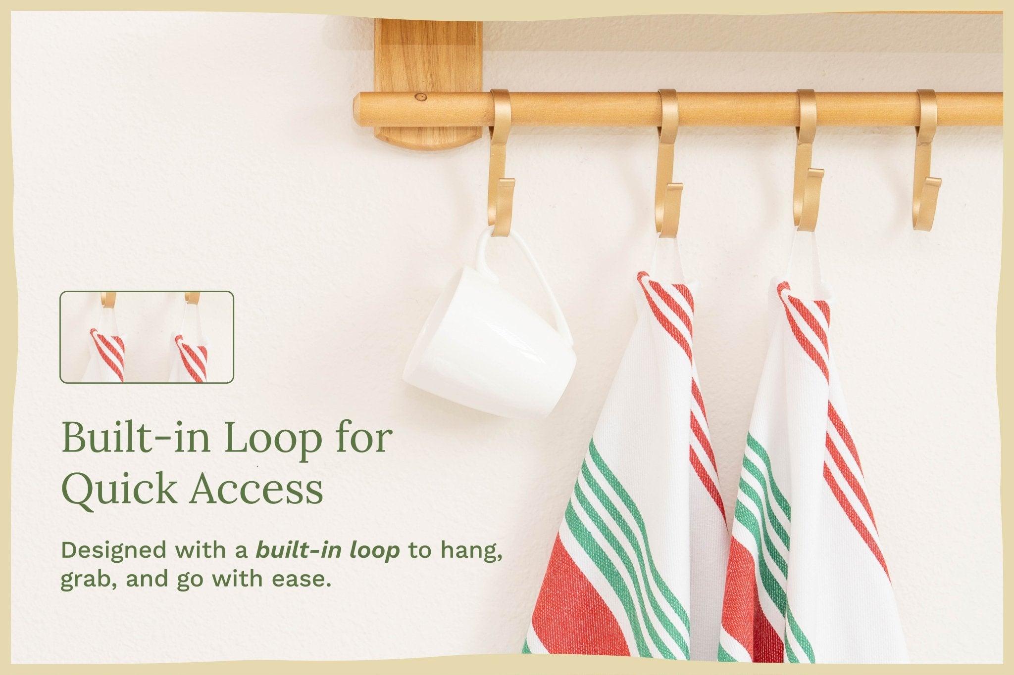 Striped Kitchen Towels - WIVAStore