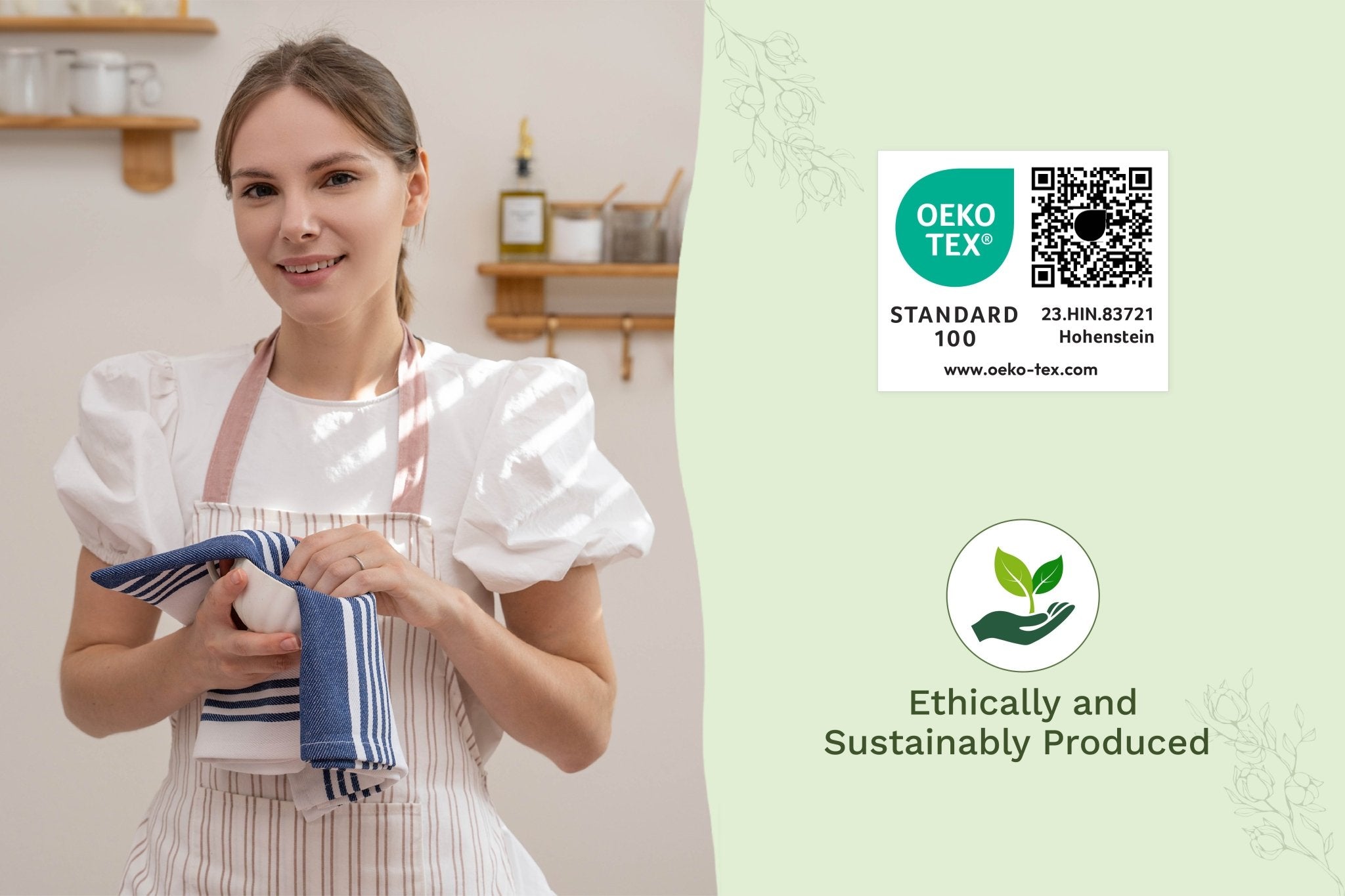 Striped Kitchen Towels - WIVAStore