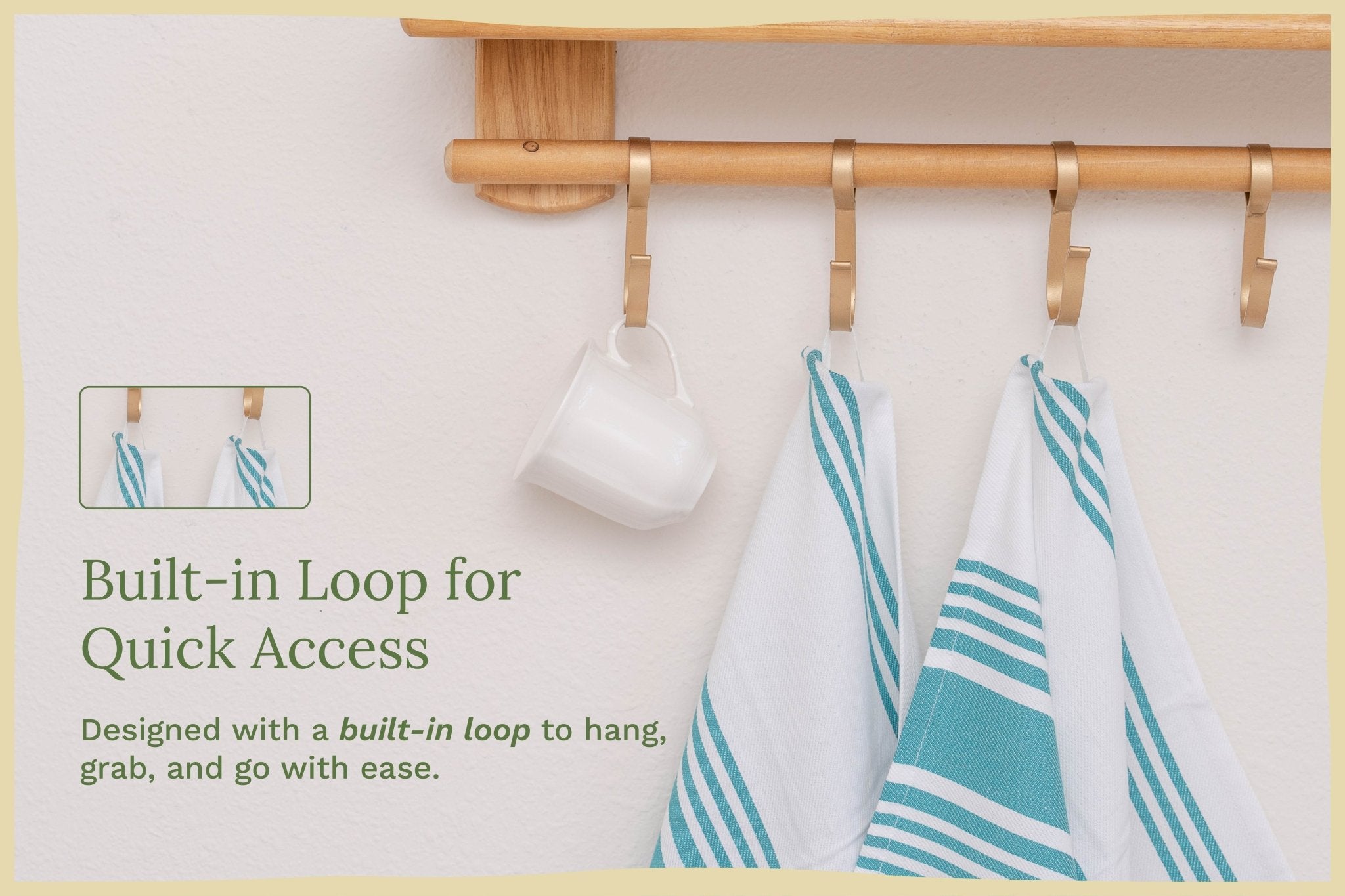 Striped Kitchen Towels - WIVAStore