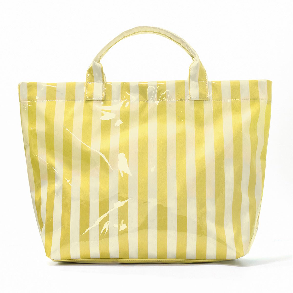 Striped Tote Bag – High - Aesthetic Lightweight Handbag, Commuter Large Travel Shoulder Bag - WIVAStore