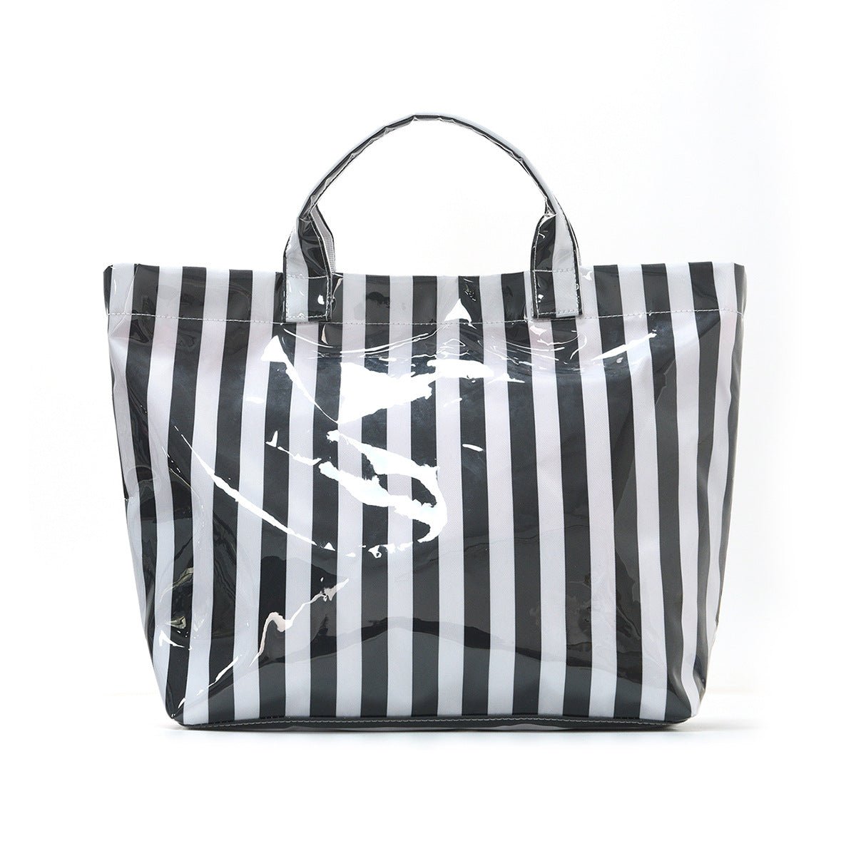Striped Tote Bag – High - Aesthetic Lightweight Handbag, Commuter Large Travel Shoulder Bag - WIVAStore
