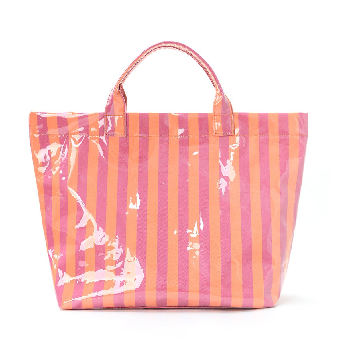 Striped Tote Bag – High - Aesthetic Lightweight Handbag, Commuter Large Travel Shoulder Bag - WIVAStore