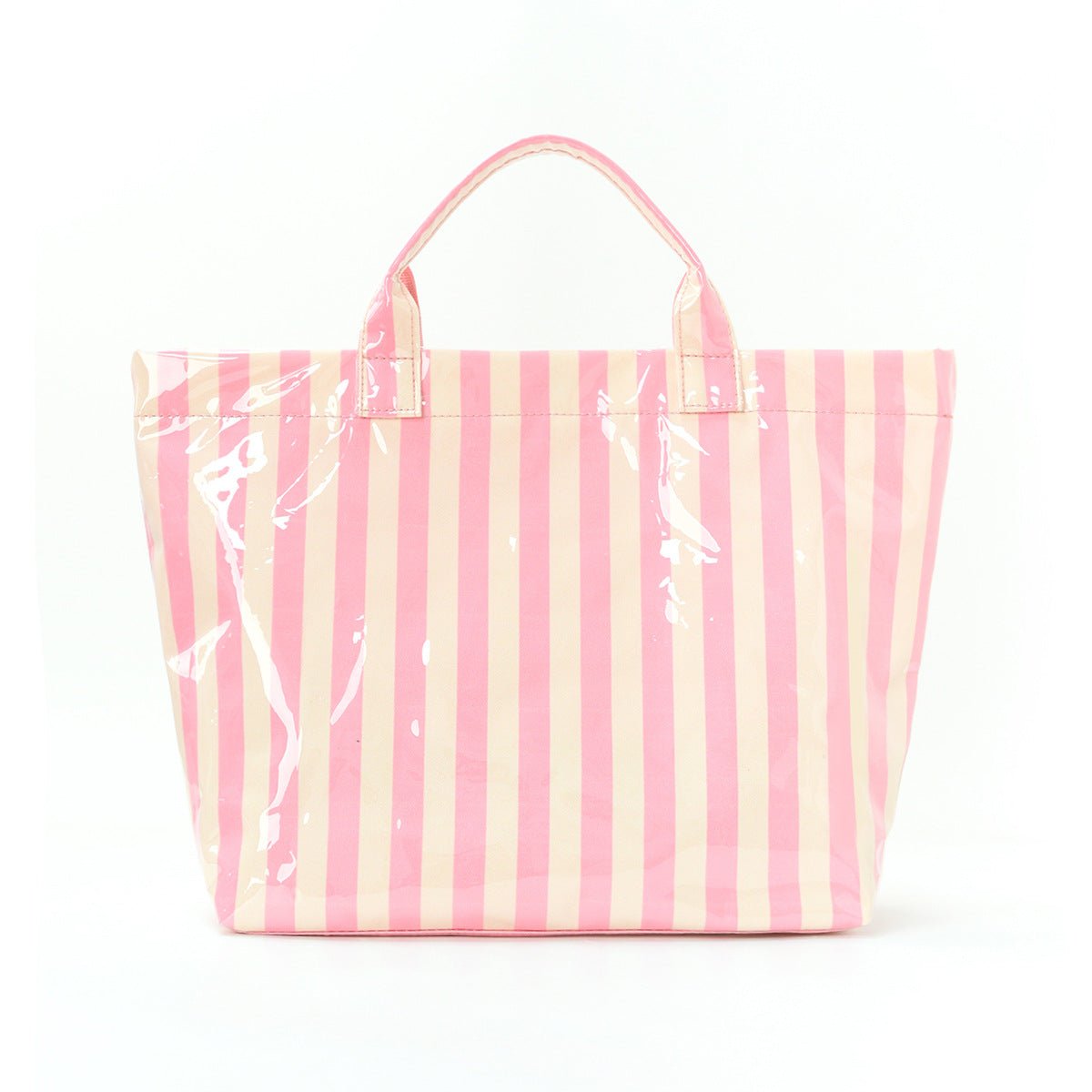Striped Tote Bag – High - Aesthetic Lightweight Handbag, Commuter Large Travel Shoulder Bag - WIVAStore