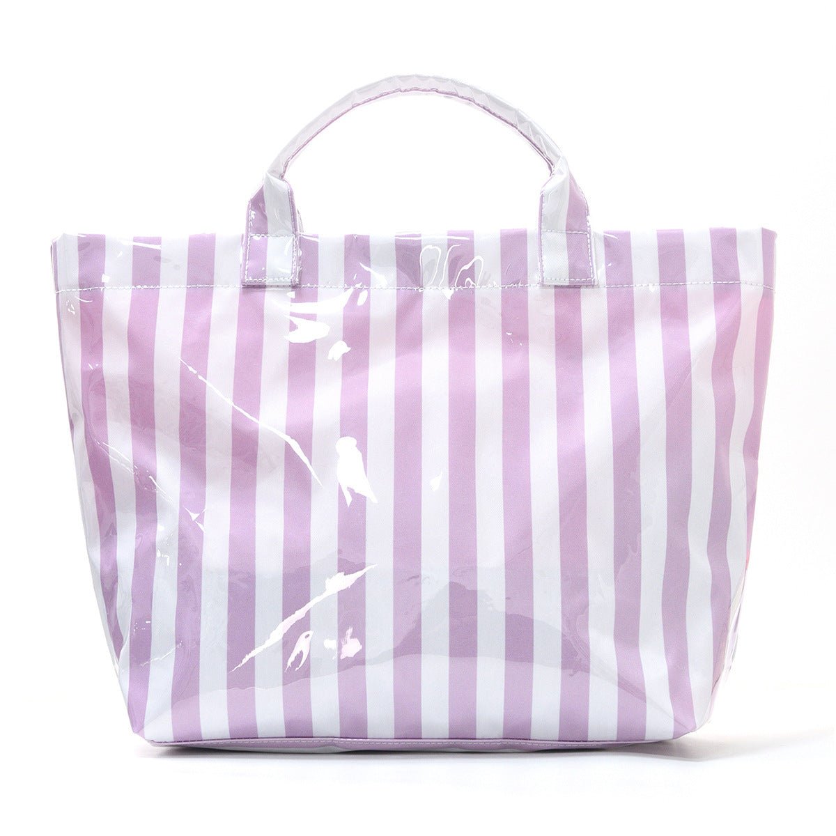 Striped Tote Bag – High - Aesthetic Lightweight Handbag, Commuter Large Travel Shoulder Bag - WIVAStore