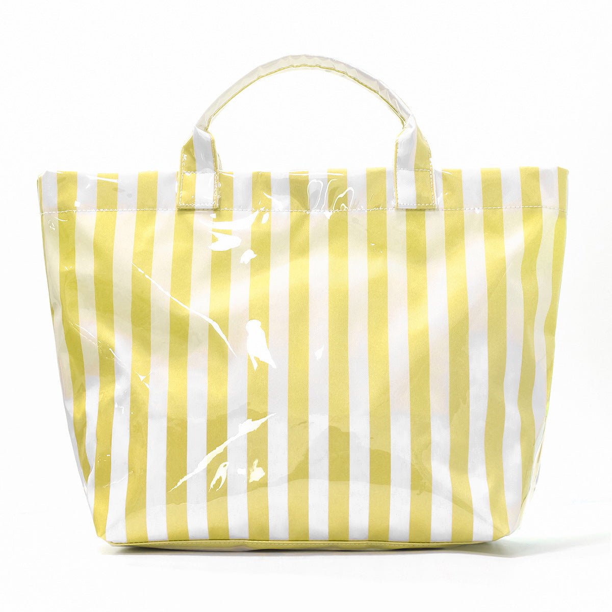 Striped Tote Bag – High - Aesthetic Lightweight Handbag, Commuter Large Travel Shoulder Bag - WIVAStore