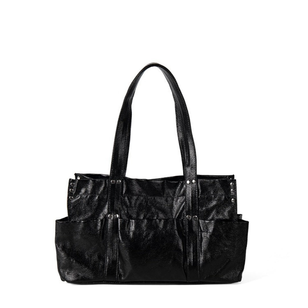 Stylish Metallic Hobo Tote Purse - Summer Design Large Capacity Multi - Compartment Shoulder Bag for Women - WIVAStore