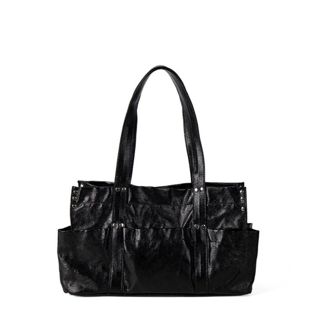 Stylish Metallic Hobo Tote Purse - Summer Design Large Capacity Multi - Compartment Shoulder Bag for Women - WIVAStore