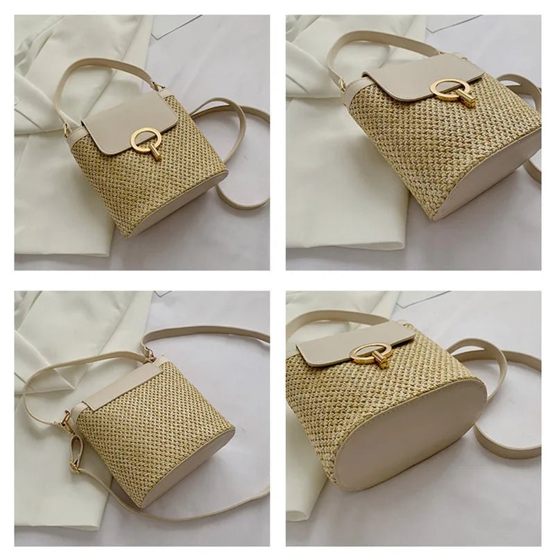 Summer New Straw Bucket Bag - WIVAStore