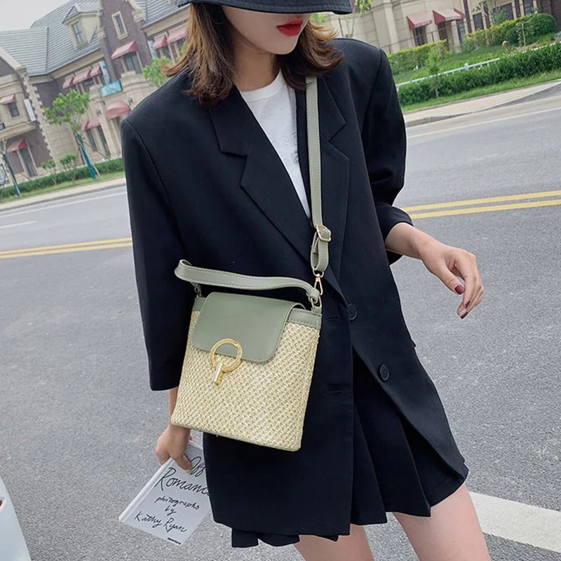 Summer New Straw Bucket Bag - WIVAStore