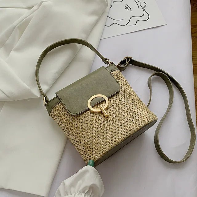Summer New Straw Bucket Bag - WIVAStore
