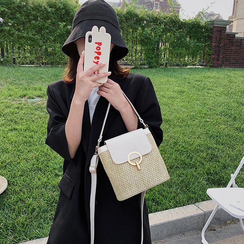 Summer New Straw Bucket Bag - WIVAStore