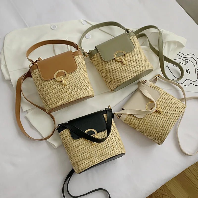 Summer New Straw Bucket Bag - WIVAStore
