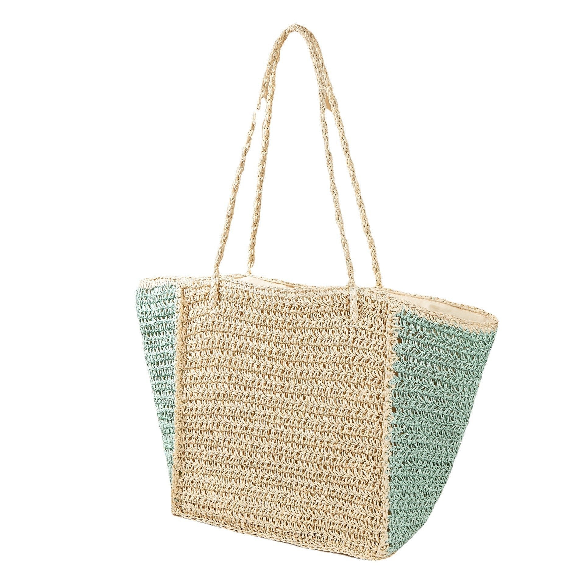 Summer Woven Shoulder Bag – Rustic Straw Handbag, Beach Vacation Tote, Casual Trendy Purse - WIVAStore