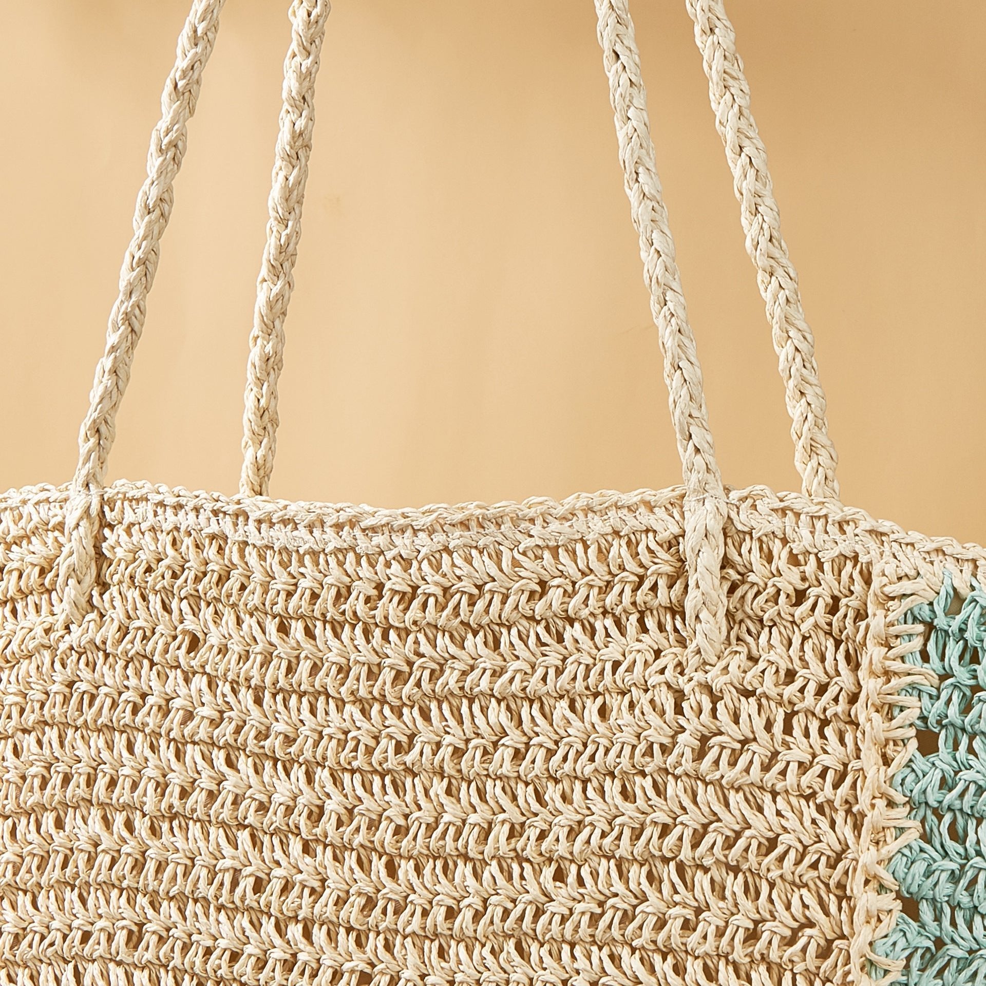 Summer Woven Shoulder Bag – Rustic Straw Handbag, Beach Vacation Tote, Casual Trendy Purse - WIVAStore