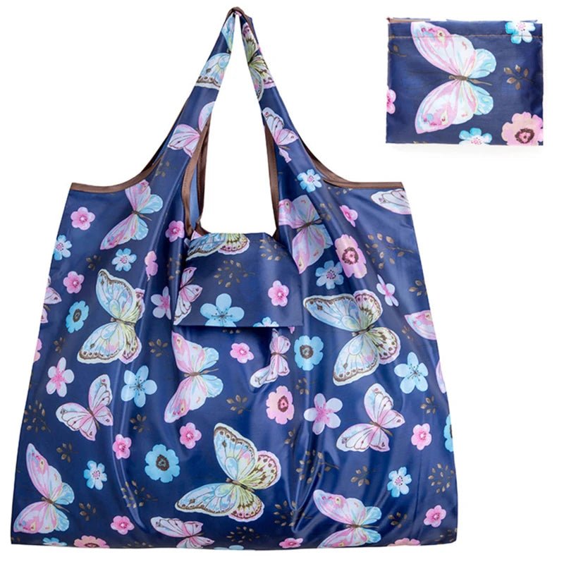 Supermarket Tote Bags Portable - with Cartoon Animal Lemo Strawberry Printing - WIVAStore