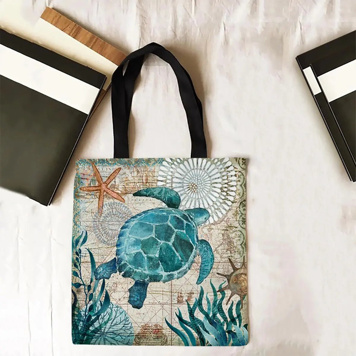 Turtle Print Traveling Shoulder Bags - WIVAStore