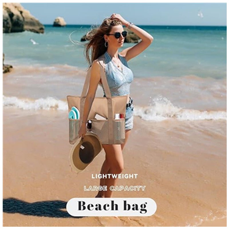 Waterproof Sand - Proof Beach Bag – Women’s Travel Tote, Swimming Pool Carry - All Handbag - WIVAStore