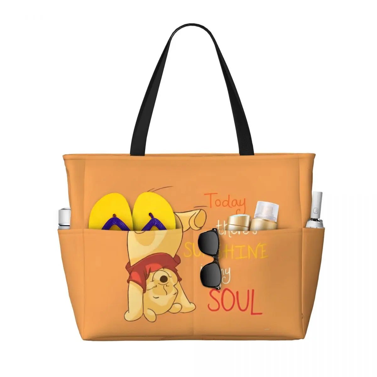 Winnie The Pooh Large Beach Tote Bag - WIVAStore