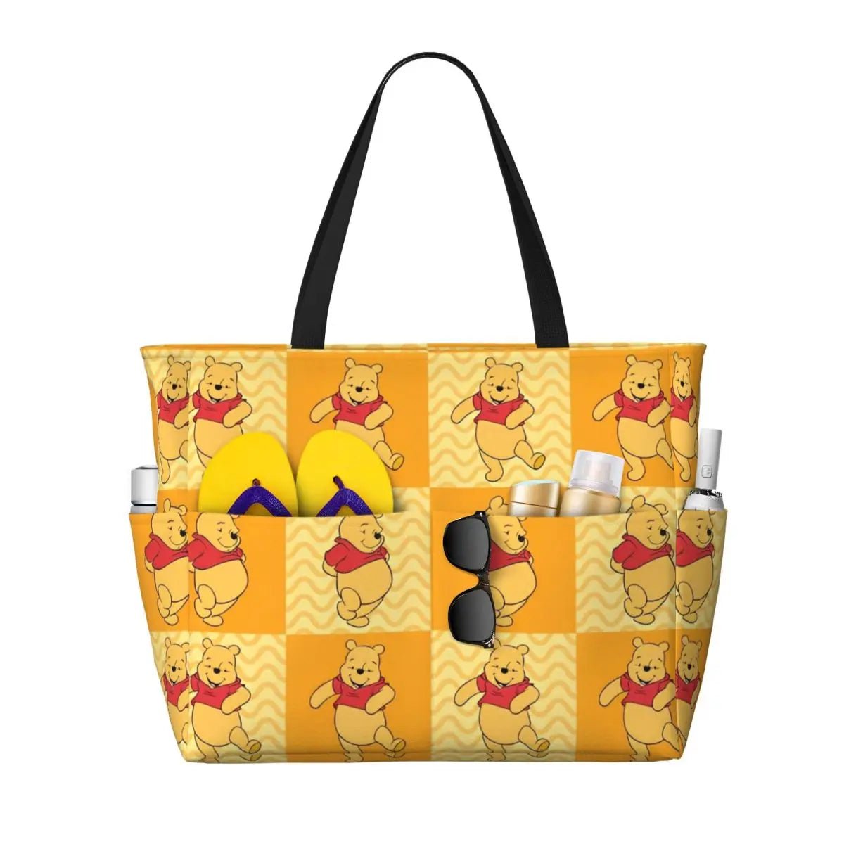 Winnie The Pooh Large Beach Tote Bag - WIVAStore