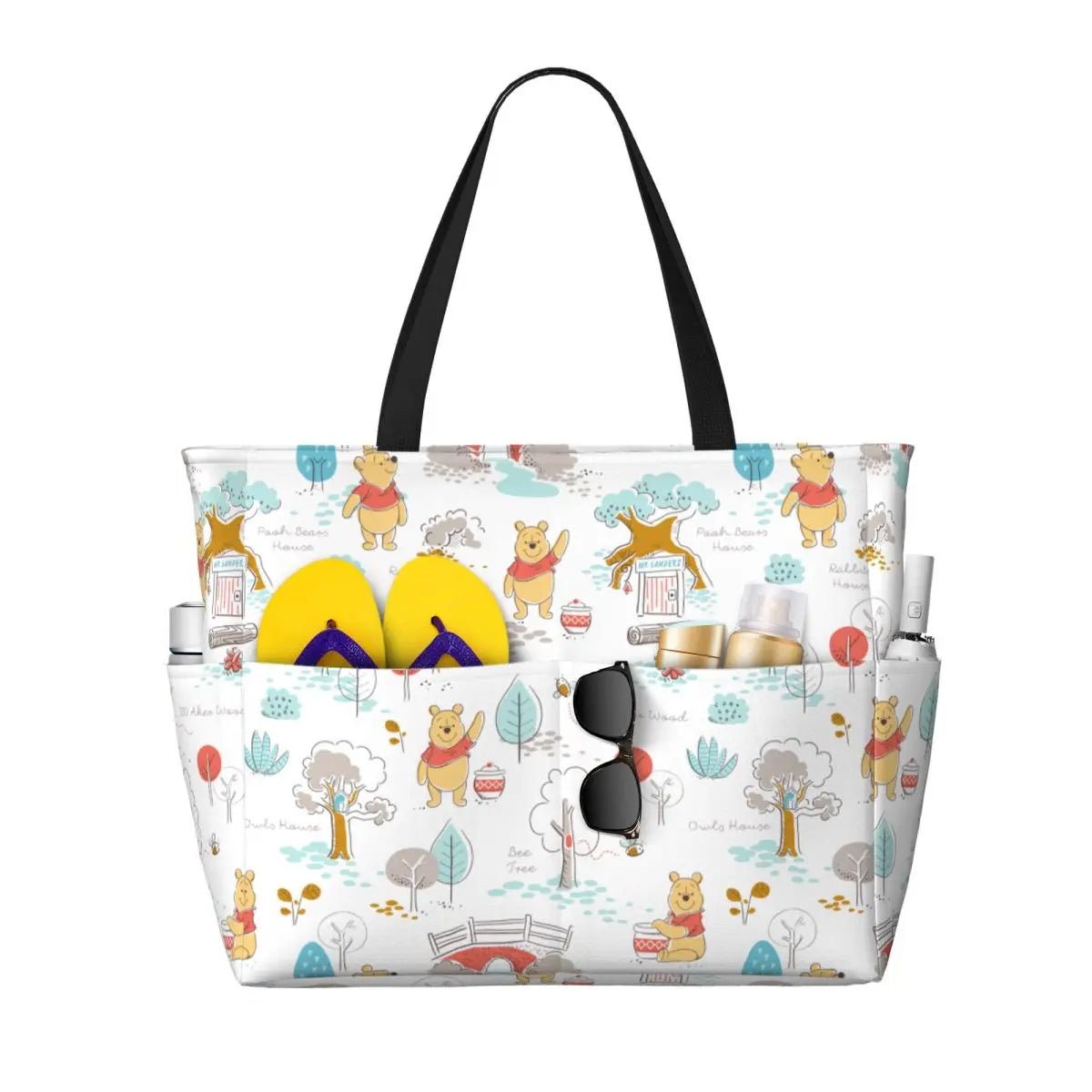 Winnie The Pooh Large Beach Tote Bag - WIVAStore