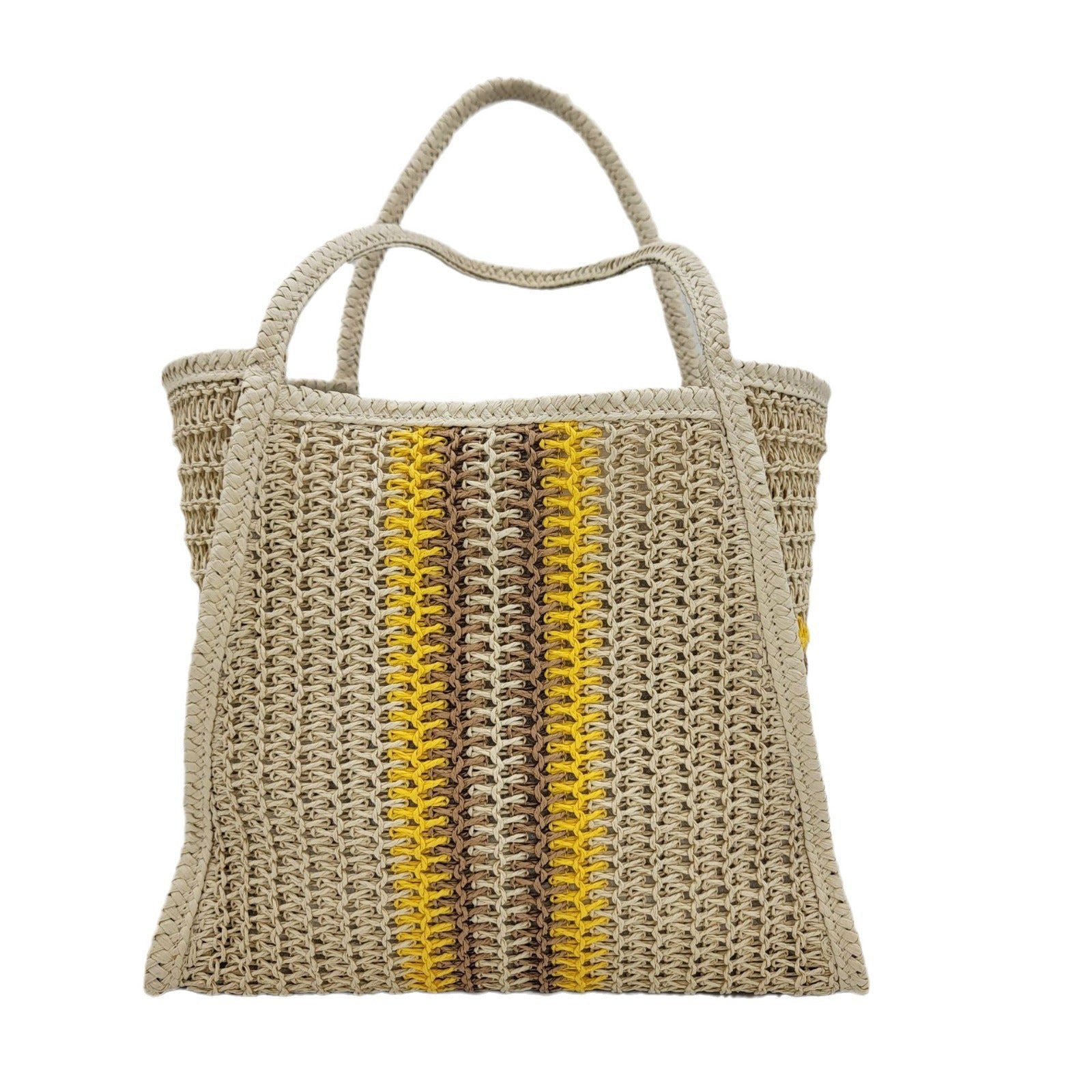 Women’s Beach Vacation Shoulder Bag – Large Woven Tote, Commuter - Ready Straw Purse - WIVAStore