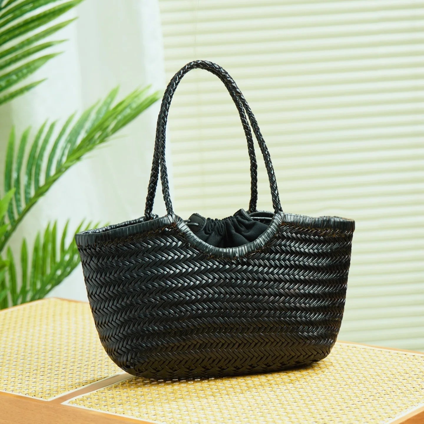 Woven Handbag Genuine Leathe Retro - WIVAStore