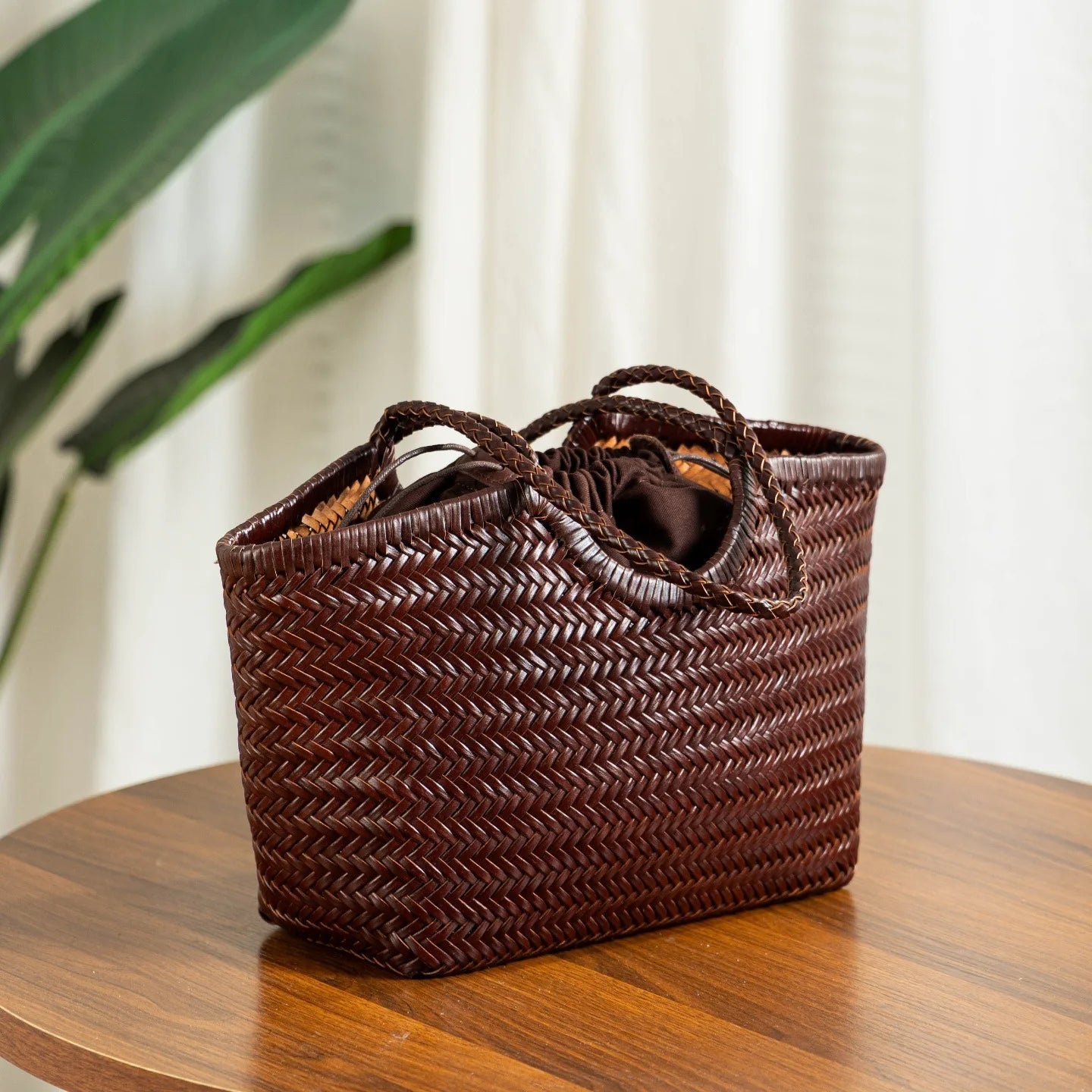 Woven Handbag Genuine Leathe Retro - WIVAStore
