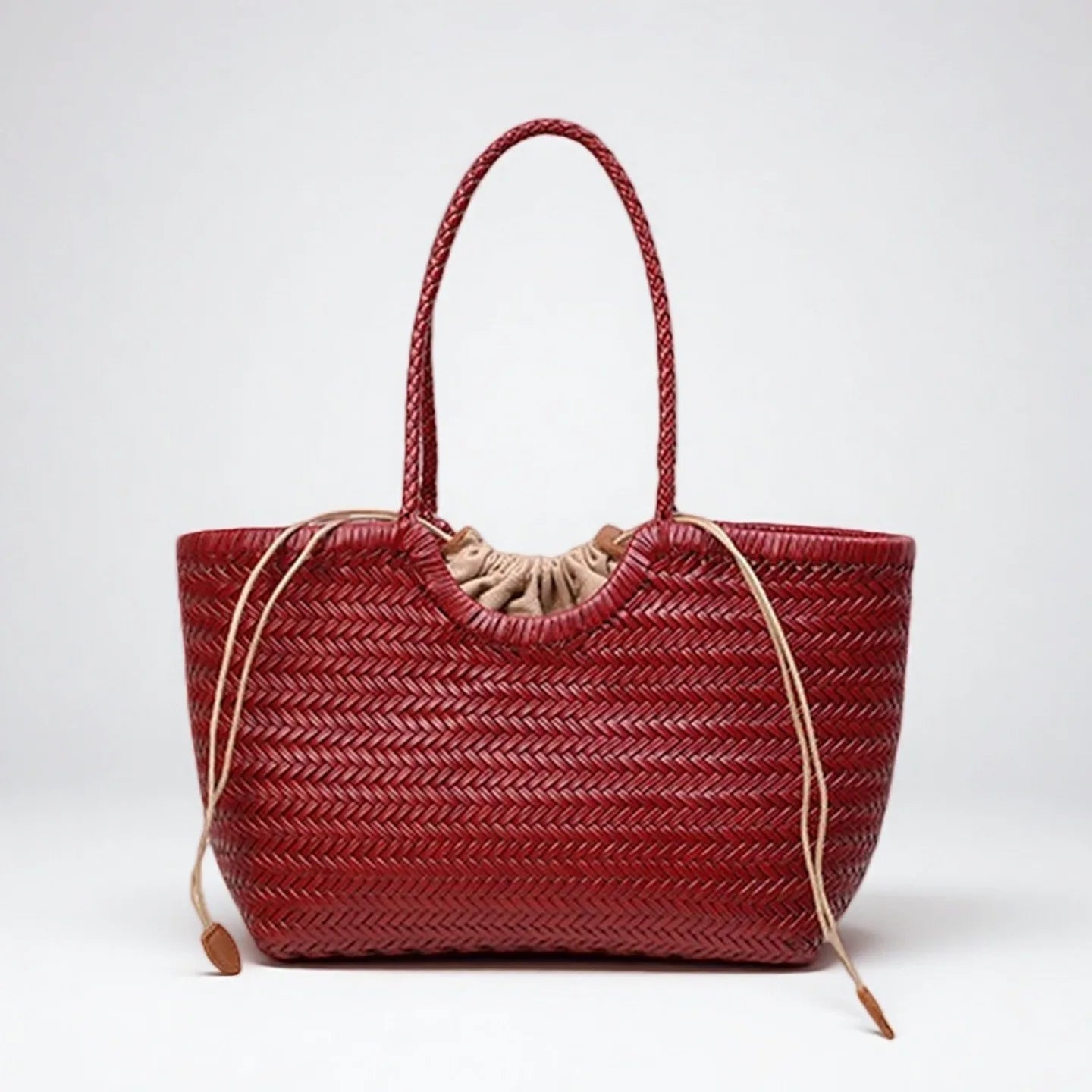 Woven Handbag Genuine Leathe Retro - WIVAStore