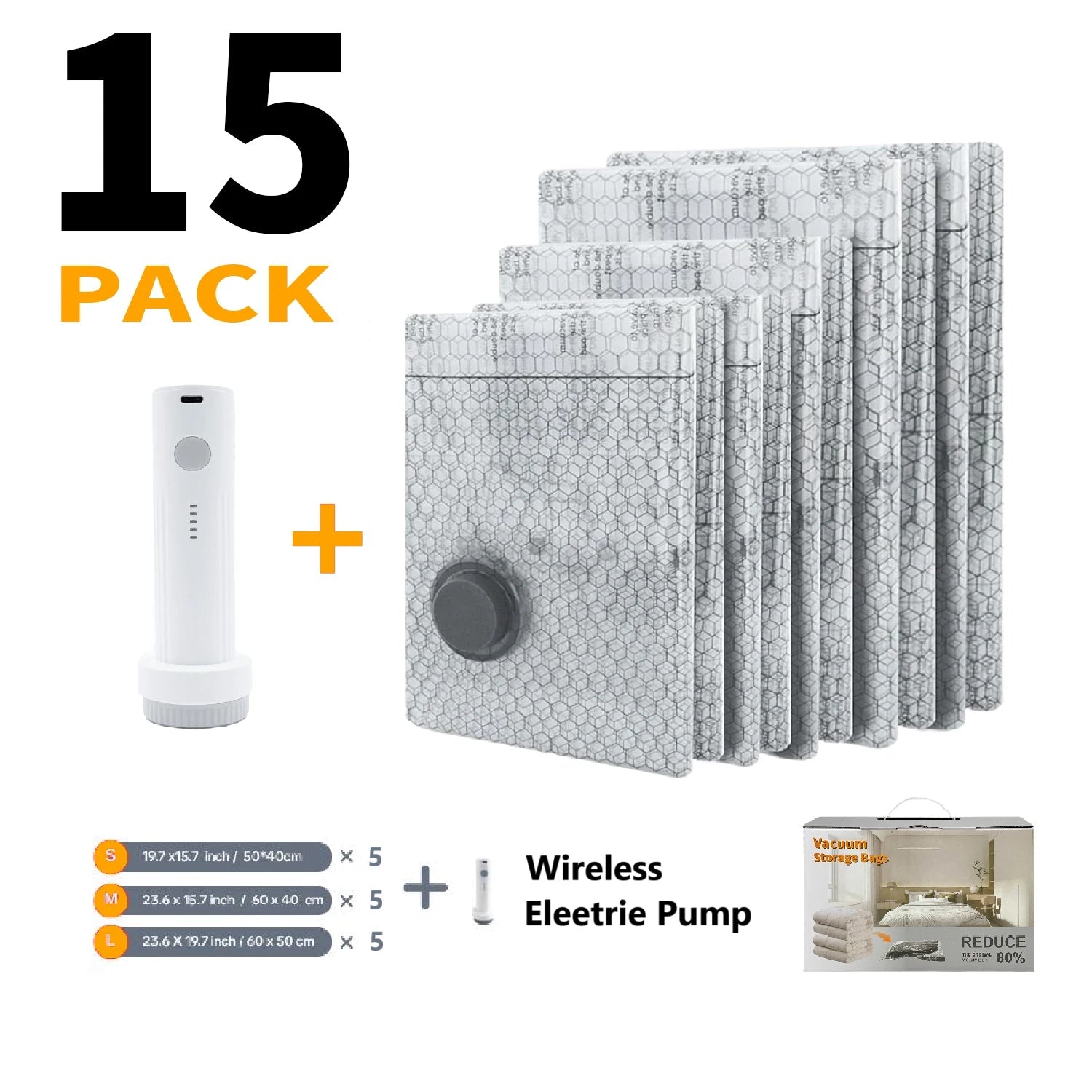 X7 Cordless Travel Vacuum Compression Bag - WIVAStore